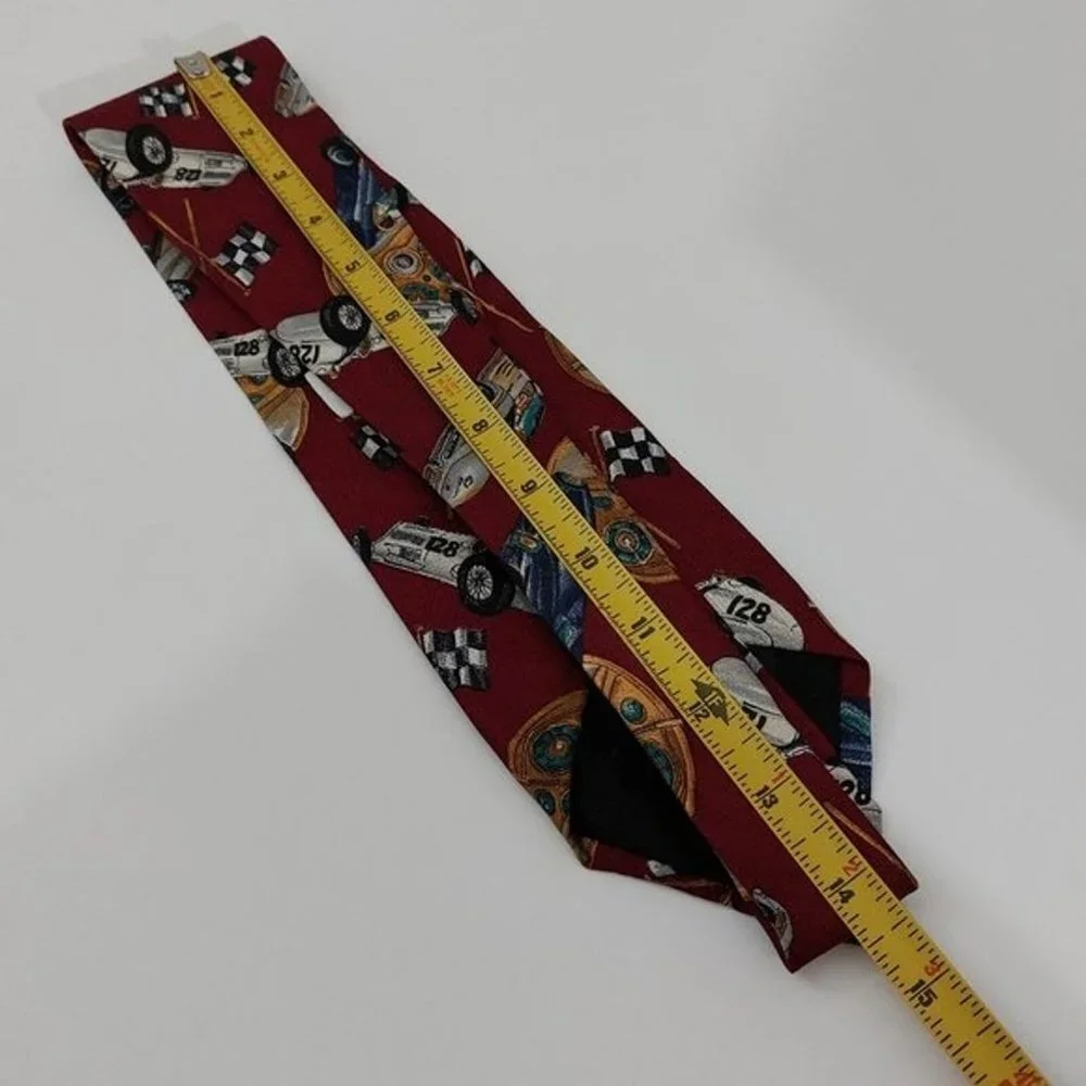 Ferrell Reed Rutledge's Nascar Racing Car Men's 100% Silk Novelty Necktie - Picture 8 of 8